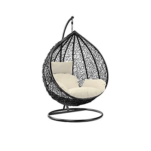 Garden Swing Egg Chair Hanging Chair Hammock Chair with Cushion, Double Egg Chair Egg Swing Chair...