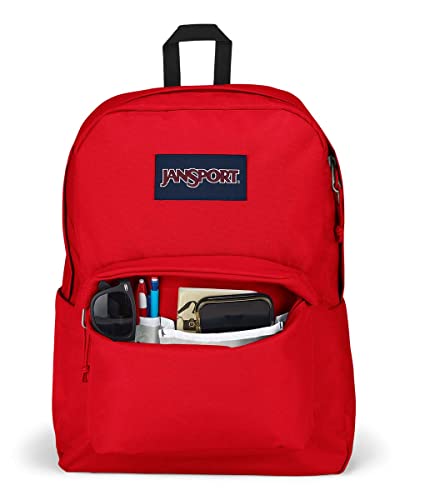 Image of JanSport Superbreak Backpack - Durable, Lightweight Premium Backpack, Red Tape