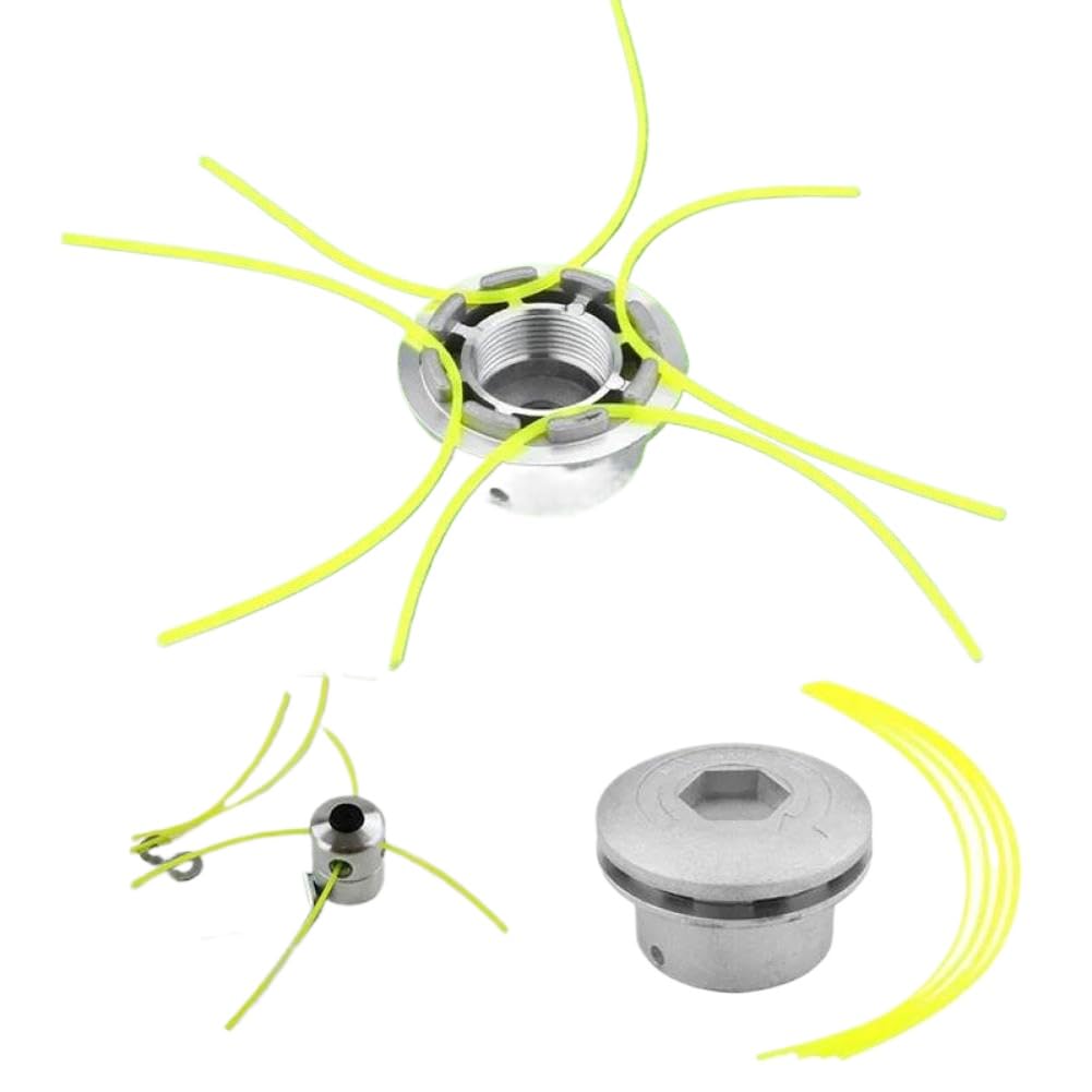Testina Universale per Filo di Taglio in Alluminio con Filo in Nylon a 4 Linee Compatibile con(A)