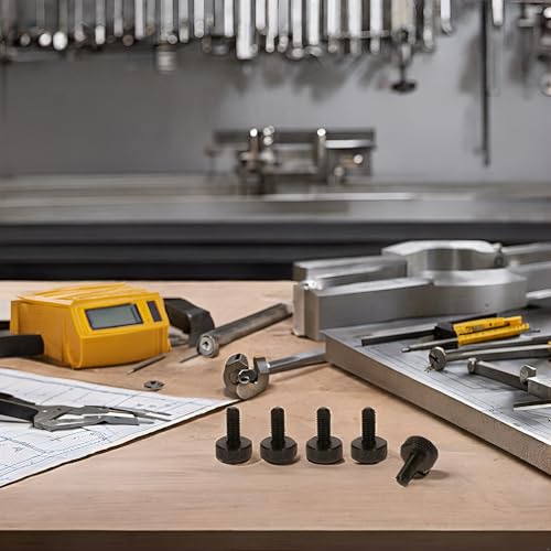 Precisiongeek – Rändelschraube M3 x 10 mm – Aluminium Schwarz – 5 Stück – CNC-gefertigt – Handverstellbar – Für Möbel, Modellbau & Maschinenbau – Made in EU