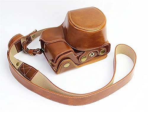 EVIC pu�d�r�̊J�������t���Ă��郌�U�[�P�[�X�̃J�����̑ܕی�J�o�[�o�b�O A6000 ILCE-6100 A6100 A6400 A6300 ILCE-6400�\�j�[�ɍ��� �J�����o�b�O (Color : Brown)