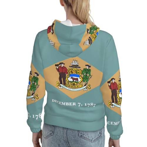 Sweat à capuche Delaware EdWal pour femme pull ajusté - 4