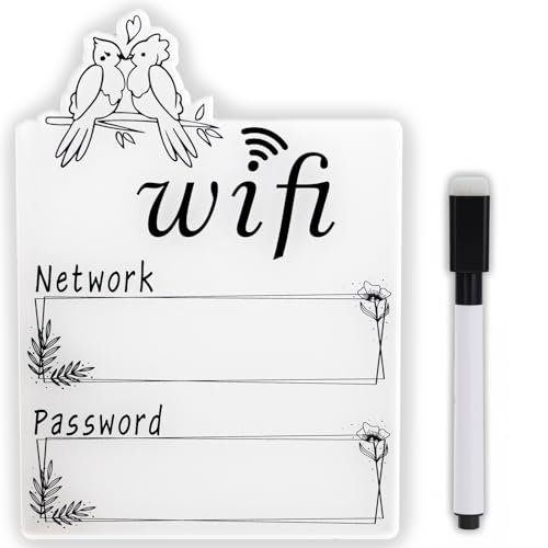 RAMIEYOO WiFi Password Sign – Fridge Magnetic WiFi Sign with