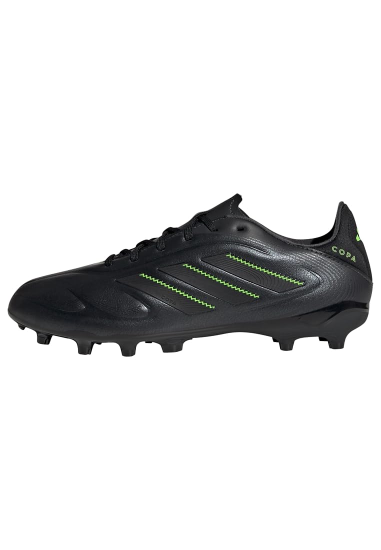 adidas COPA Pure III League Firm Multi Ground Football Boots Kids, Core Black/DGH Solid Grey/Lucid Lemon, 13.5 UK Child