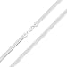 Produktbild Dünne Fischgrat Flachbild Schlange Flexible Kettenglied Starken 3MM Damen Halskette Sterling Silber