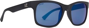 VonZipper Bayou Sunglasses - Black Satin/Wildlife Blue Flash Polar