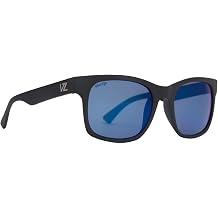VonZipper Bayou Sunglasses - Black Satin/Wildlife Blue Flash Polar
