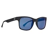 VonZipper Bayou Sunglasses - Black Satin/Wildlife Blue Flash Polar