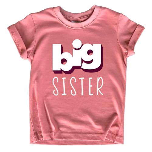 Big Sister Shirt Big Sister Announcement Toddler Girl Shirts Promoted Outfit Baby Girls