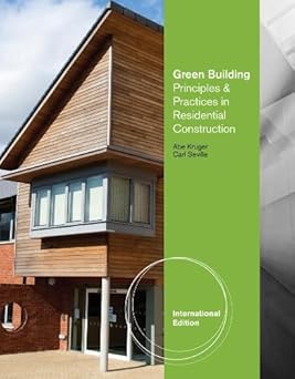 Green Building: Principles And Practices In Residential Construction, International Edition