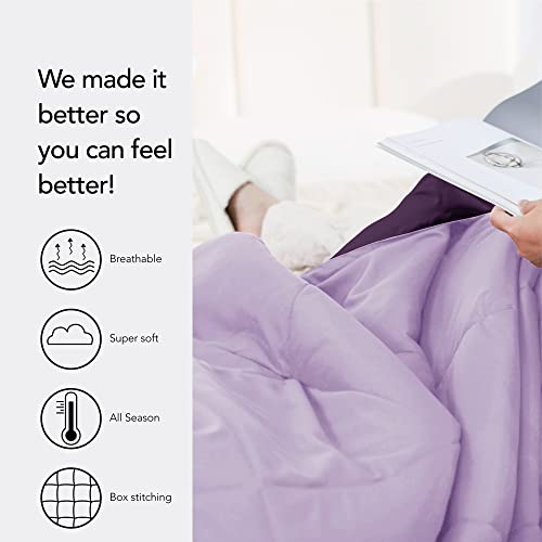 image for Seward Park Full/Queen Size Reversible Comforter Lightweight Microfibe