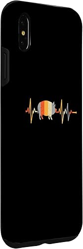 Vista 18 de iPhone 12 mini heartbeat pig farmer pig farmer heart line Case