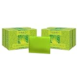 Vaadi Herbals Alluring Neem Tulsi Soap with Vitamin E and Tea Tree Oil, 150g (Pack of 4)