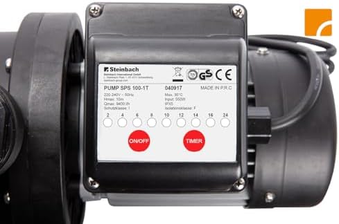Bild 4 - Steinbach Filteranlage Comfort 75 – 040100 – Selbstsaugende Pumpe für Pools mit bis zu 40.000 l – Mit Vorfilter, Manometer, Timer und LED-Display – Inkl. 2" Spezial-INTEX Adapter