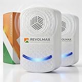 RX-78, Ultrasonic Pest Control Repeller - Electronic & Ultrasound, Indoor Plug-in Repellent - Get rid of - Rodents, Mice, Squirrels, Bats, Insects, Bed Bugs, Ants, Fleas, Spiders, Roaches (2Pack)