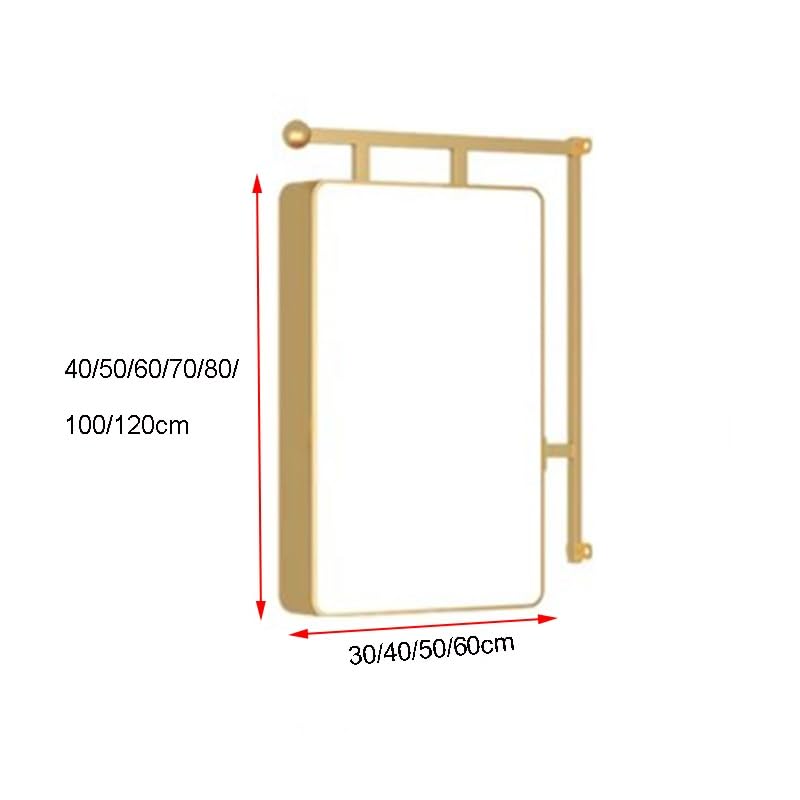 Panneau lumineux double face, enseigne LED pour magasin, tableau d'affichage extérieur rétroéclairé double face, panneau mural en métal pour décoration extérieure de magasin, noir - 120 x 60 cm