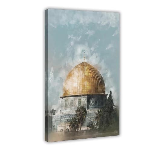 Poster islamique architecture de prestige toile decoration murale salon fine art