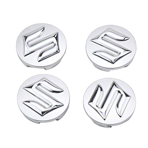 XCBW 4pcs 54mm Coche Tapacubos Ruedas Centro de Casquillos de Eje del Emblema del Logotipo de Su-zu-ki Tianyu SX4 Alto Cover