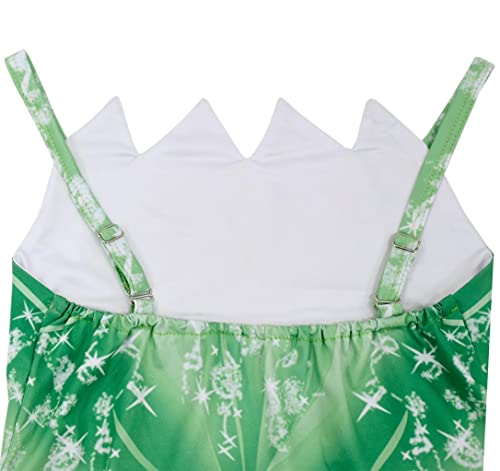 Lito Angels Princess Tiana and the Frog Fancy Dress Up Costume with Gloves for Kids Girls Age 7-8 Years, Green(dress Only) - Image 4
