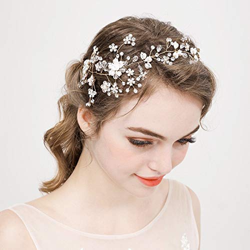 Fascia per la Sposa Accessori for Capelli for Matrimoni for Donne for Le Donne Impegno Nuziale Fiorio Flower Shape Hs128