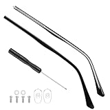 1 Pair Eyeglass Repair Kit Universal Glasses Arm Replacement Frame Tightening Set with Screws & Screwdrivers Complete Eyewear Repair Parts for Legs, Hinges & Adjustments