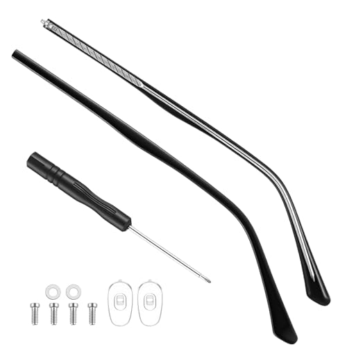 1 Pair Eyeglass Repair Kit with Screws Glasses Eye Glass Repairing Arm Replacement Tightening Arms Legs Frame for Eyeglasses Parts Screwdrivers Adjuster Screwdriver Replacement with Universal Screws