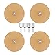 Yuhtech 4 Pcs Folienradierer mit Adapter, Radierer Bohrmaschine Klebereste Entfernen Auto, für Bohrmaschinen, Akku-Schrauber, Geradschleifer
