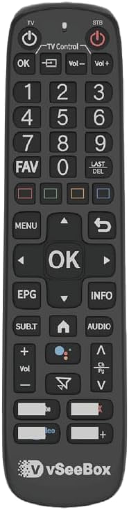 VSeeBox V6 Plus Replacement Remote Control Backlit Voice