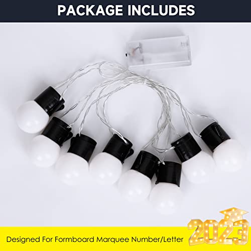 Zpisf G40 String Light For 2023 Marquee Light Up Numbers - Ip44 Waterproof And Shatterproof Battery Operated String Light For Outside, Bedroom, Graduation, Party, Prom Decor (Single String Of Light) #TOP1