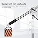 Heavy Duty Extension Boom Arm Bar for Photography C Stand and Light Stand,Adjustable 3.6-8.2ft Crossbar Holding Arm with Sand Bag for Softbox,Studio Strobe,Monolight,LED Video Light,Reflector ect.