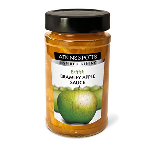 Bramley Apple Sauce pour vos rôtis de porc en famille | Lot 6x225g Atkins & Potts