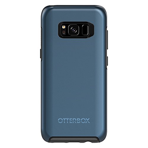 OTTERBOX Symmetry Series for Samsung Galaxy S8 - Retail Packaging - Coral Blue (Black/Coral Blue Metallic)