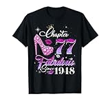 Photo Gallery womens chapter 77 fabulous since 1948 77 years old birthday maglietta Photo Gallery womens chapter 77 fabulous since 1948 77 years old birthday maglietta