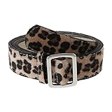 Material: Unechtes Leder HONGHENG Tailleng¨¹rtel Leopard Quadratische Schnalle Frauen Universal Beil?ufige Jeans Hosen Kleidung Dekoration Mode Einstellbare Breite G¨¹rtel