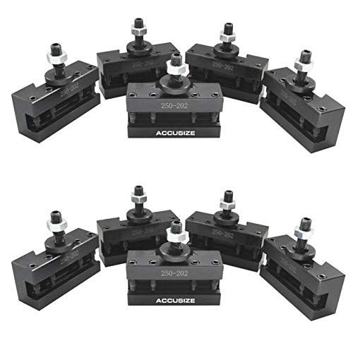 Accusize Industrial Tools 10 Pcs Style Bxa Boring Turning and Facing Quick Change Tool Post Holders, 0250-0202x10