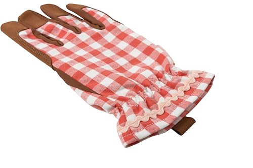Burgon & Ball Colour Collection Gloves - Red Check - Image 4