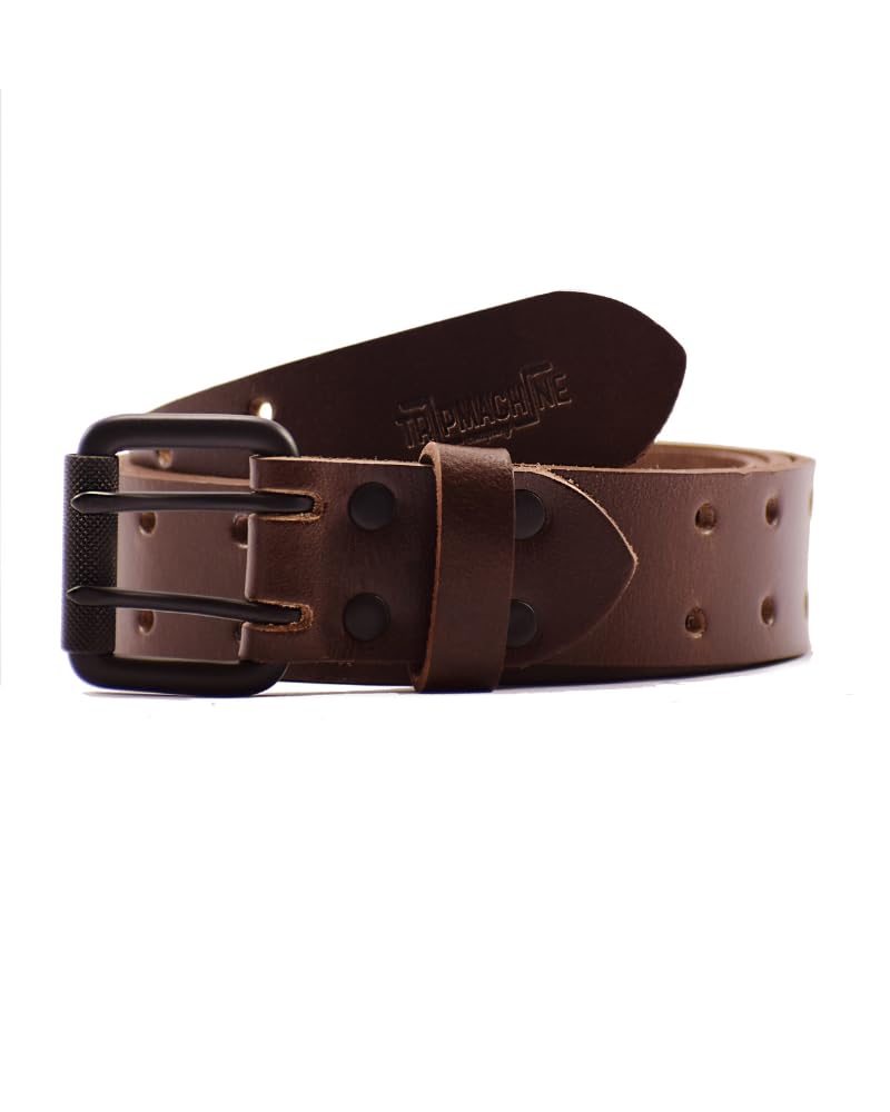 trip machine company Leather Black Single Pin Belt-picture-10