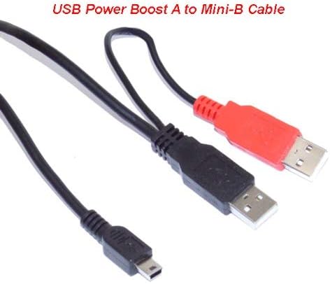 Coolgear USB Power Boost Cable A to Mini-B