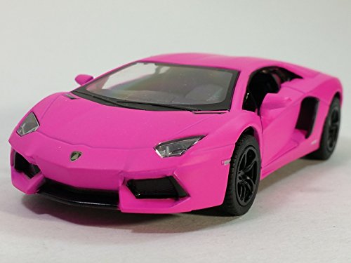 Kinsmart Lamborghini Aventador LP700-4, Hot Pink 5370D - 1/38 Scale Diecast Model Toy Car, but NO Box