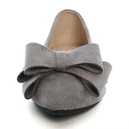 Image of TN TANGNEST Women Fashion Bowknot Flats Comfort Pointed Toe Dress Shoes