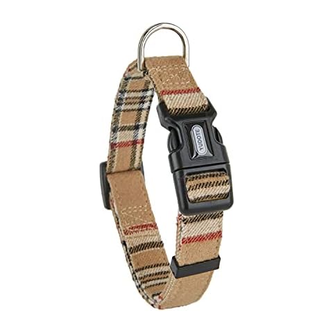 YUDOTE Soft Plaid Dog Collar for Small Dogs Cover