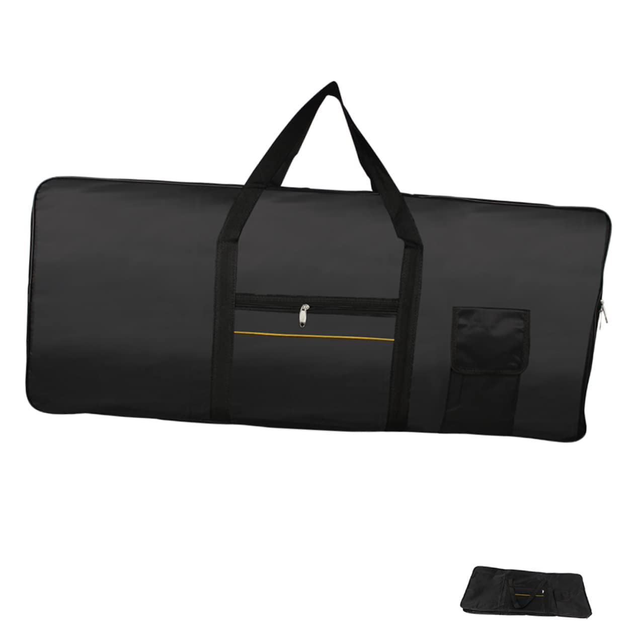 61 Tasti Borsa per Tastiera Elettronica Oxford Nera | Trasporto Comodo e Leggero, Uso a Mano o Sulle Spalle, Stile Moderno, Formato per 61 Tasti