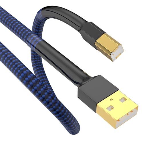 HiFi USB Cable DAC A-B OCC Digital AB Audio A to B High End (2M)
