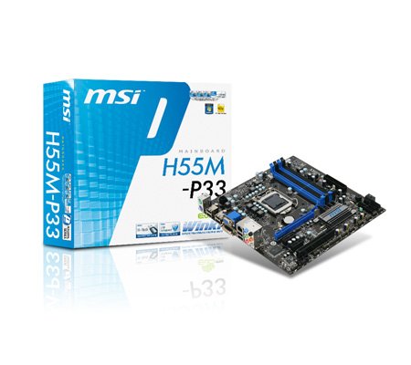 MSI Micro-ATXマザーボード H55M-P33