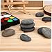 9Pcs Hand Painted Flat Stones for Crafting Unique River Rocks for Garden Decoration Aquarium Landscaping and DIY Projects for All Skill Levels