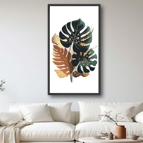 Impression de feuilles de Monstera | Toile moderne au rendu artistique premium