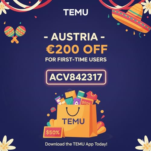 『Austria TEMU Discount Code &euro;200 OFF |[ACV842317]| For First Time User』のカバーアート