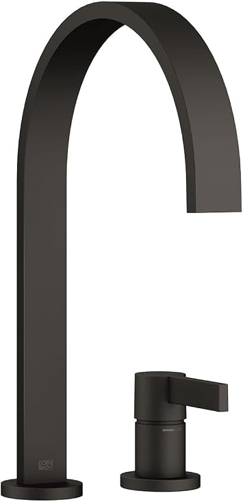 Dornbracht Two-Hole Mixer with Individual Flanges MEM 32815682 Black Matt
