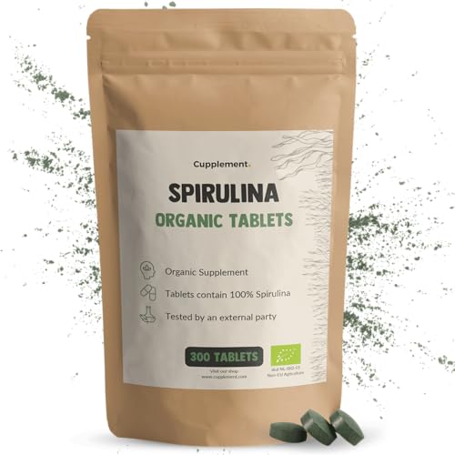 Cupplement Spirulina Tabletten 500 mg Bio 300 Tabletten - Algen - Energie