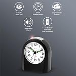 Sharp Silent Battery Analog Travel Alarm
